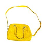 Charming Charlie Yellow Quilted Chain Strap Bag with gold colored hardware Photo 1