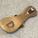 Far Fetched Silver Copper Tone Floral Flip Flop Sandals Dangle Pendant Gold Photo 1