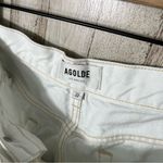 AGOLDE  White Denim Cut Off Raw Hem High Rise Shorts‎ Womens Size 32 Photo 4