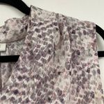 Rachel Zoe  Purple Abstract Print Sleeveless Blouse Womens M Flowy Classic Top Photo 5