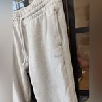 Aritzia TNA cozy fleece joggers boyfriend fit sweatpants ribbed logo high rise Gray Photo 1