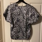 Victoria's Secret Vintage 90s VS silky zebra print short sleeve pj top, size medium Photo 1