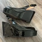 Stuart Weitzman  Jean Black Patent Wedge 7.5 Photo 1