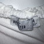 Hollister  Womens Long Sleeve Off The shoulder Crop Top Size M Gauze White Tie Photo 1