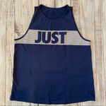 Nike  Just Do It Navy and White Tank Top.  Size Large. EUC. Photo 0