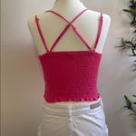 Pink Lace Crochet Cami Top Photo 3
