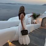 ZARA  dress maxi poplin ruffle flowy white corset bohemian summer vacation Photo 4