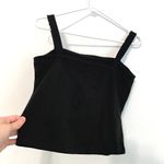 Ann Taylor NEW NWT VINTAGE VTG Solid Black Square Neck Cotton Crop Top Tank Top Photo 12