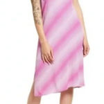 BP  Nordstrom Women's Halter Midi Dress Pink‎ & Purple Ombre Size M Summer NWT Photo 0