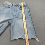 BDG Urban Outfitters High Rise Baggy Jean Shorts 26 Light Wash Denim Cut Off Photo 5