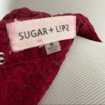 Sugar Lips  Wine Floral Lace Dress Small Photo 7