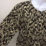 Nanette Lepore Womens Tribal Black/White/Teal-Gray 3/4 Length Sleeve Blazer-Sz 4 Photo 2