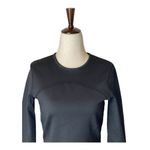 ZARA  Black Long Sleeve Crew Neck Cropped Top Size M‎ Photo 2