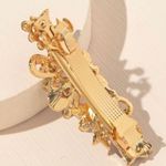 Rhinestones & Flower Hair Clip Photo 1