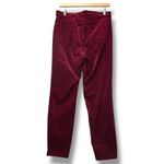 Talbots  Women Burgundy Corduroy Jeggings Sz 8 Classic Five Pocket Preppy Capsule Photo 2