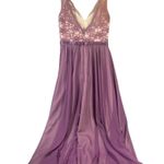 Mori Lee Women's Dress 12 Gown Formal Wedding Long Maxi Lace Chiffon Deep Purple Photo 7
