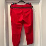 Escada Sport Lacquer Red Ankle Crop Pants Trousers Size 40 (US Size 10) Photo 2