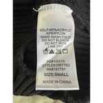 Hunter & Brown Women's Black Ribbed Knit Halter Cropped Sweater Tank S Photo 4