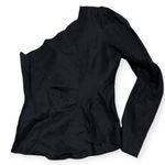 ZARA  One-Shoulder Black Ruffle Top | Size M Photo 1