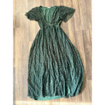 Baltic Born  Marseille Embossed Faux Wrap Side Slit Maxi Dress Forest Green XL Photo 2