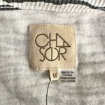 Chaser Bliss Knit Shirred Long Sleeve Raglan Pullover Zebra Photo 4