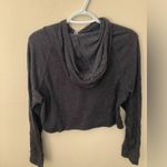 Divided Cropped Hoodie - Dark Gray Photo 3