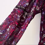 Michael Kors  Burgundy Paisley Dress Size 2 - Work or Night Out Photo 7