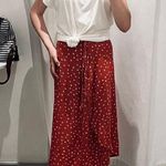 Nordstrom Rack Red Floral Skirt Midi Photo 0