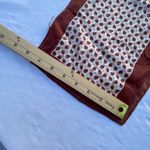 Vintage leaf print crepe scarf acetate Japan 46” X 7.5”. Brown Photo 3