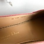 Christian Dior Dior Pink Granville Embroidered D Stripe Cotton Espadrille Flats Photo 6