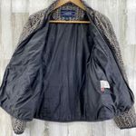 Lands' End  Primaloft Packable Jacket Womens Medium Petite 10-12 Black Tan‎ Photo 7