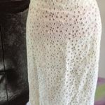 Talbots  Skirt 8P Eyelet Lace Pencil White Spring Summer Vacation Party Brunch Photo 3