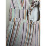 6 Shore Road  Linen Striped Jumpsuit Sz. M Photo 2