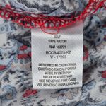 Bebop Red Floral Print Strapless Maxi Dress Drawstring Waist Bohemian Beach Photo 7