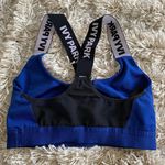 Ivy Park Royal Blue Black/White Cross Back Strap Sports Bra Photo 1