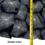 Nordstrom Rack  Button Front Shirt Dress Navy Floral Linen Blend Summer L Photo 9