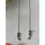 Eyeglass Lanyard Necklace Chain Beaded Rainbow and silver Star Charm Silver Photo 1