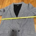 Reformation  Houndstooth Linen Oversized One Button Blazer Size Large Photo 5