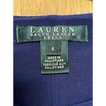 Ralph Lauren Lauren Long Sleeve Faux Wrap Round Neck Ruched Dress Size 6 Formal Photo 3