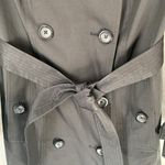 London Fog Black DOUBLE BREASTED HOODED TRENCH COAT WITH WAIST BELT Photo 4