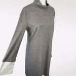 Isaac Mizrahi Gray Knit Long Sleeve Midi Dress Size Small Photo 6