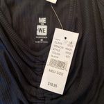 Pac Sun Me To We Black Ruched Front Tank Top Crop NWT Size Medium Photo 3