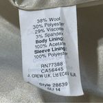 J.Crew  Women’s Size 4 Navy Blue Wool Blend Keating Gold Button Blazer Jacket Photo 6