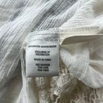 Dress Barn  Semi Sheer Lace Trim Blouse Photo 2