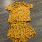 Eberjay NWOT Eberjey Inez Washable Silk Short PJ Set in Caramel/Bright Orange. Size Smal Photo 6