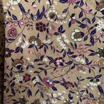 Vintage | Panther Floral Satin Blouse Long Sleeve Button Down Ruffle Mock Neck S Photo 3