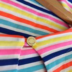 Lilly Pulitzer Women's Multicolor 3/4 Sleeve Cotton Sun Striped Waverly Top XS Photo 4