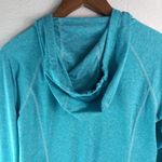 Patagonia  S Turquoise Front Zip Long Sleeved Hoodie Top Photo 2