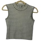 St. John  Sport Cropped Ribbed Sleeveless Sweater Womens S Preppy Striped Luxury Photo 0