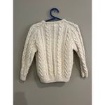 Vintage Blarney Wollen Mills Handknit Cardigan Sweater 100% Pure Wool Ivory XS/S Photo 2